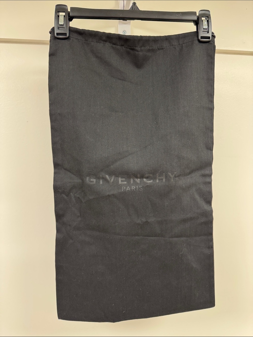 Givenchy 13X23” Black Logo Dust Bag
